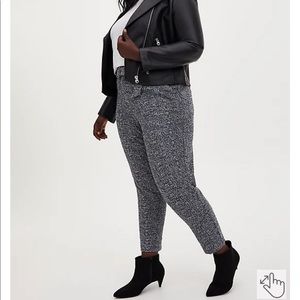 Black & White belted trouser pants